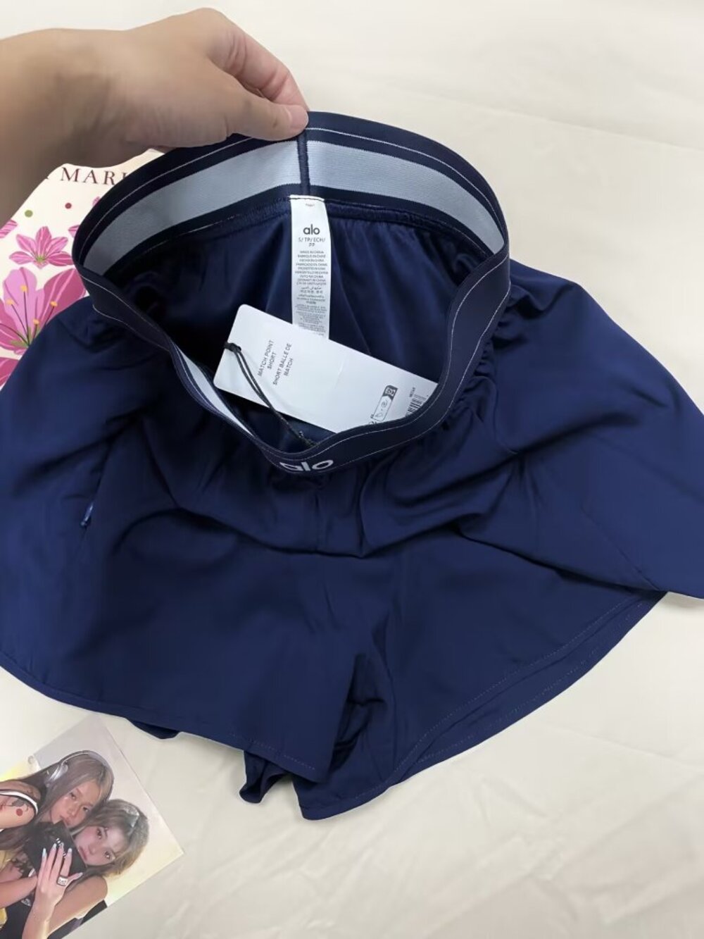 ALO Yoga Match Point Short✨Navy Blue Lightweight, Activewear Chic🎏 - Picture 4 of 7